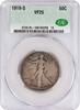 US Half Dollar 1919-S Walking Liberty Silver Half Dollar VF25 CACG None -