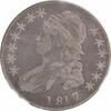 US Half Dollar 1817 Bust Silver Half Dollar O-106A Single Leaf VF Uncertified #907 None -