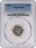 US Three Cent 1872 Three Cent Nickel PR65 PCGS None -