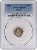 US Half Dime 1853 Liberty Seated Silver Half Dime Arrows AU58 PCGS None -