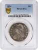US Half Dollar 1824 Bust Silver Half Dollar F12 PCGS None -