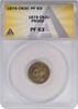 US Three Cent 1879 Three Cent Nickel PR63 ANACS None -