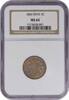 US Nickel 1866 Shield Nickel Rays MS62 NGC None -