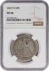 US Half Dollar 1867-S Liberty Seated Half Dollar VF30 NGC None -