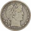 US Half Dollar 1910 Barber Silver Half Dollar F Uncertified #126 None -