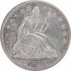US Half Dollar 1863 Liberty Seated Silver Half Dollar AU58 Uncertified #159 None -