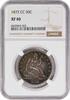 US Half Dollar 1872-CC Liberty Seated Silver Half Dollar EF40 NGC None -