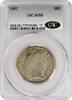 US Half Dollar 1907 Barber Silver Half Dollar AU58 CACG None -