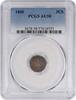 US Three Cent 1860 Three Cent Silver AU58 PCGS None -