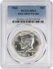 US Half Dollar 1966 Kennedy Silver Half Dollar SMS DDO FS-106 SP63 PCGS None -