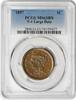 US Cent 1857 Large Cent N-1 Large Date MS63BN PCGS None -