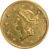 US Dollar 1851 $1 Gold Type 1 AU (Solder on Reverse) Uncertified #1047 None -