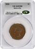 US Cent 1855 No Mint Mark 1855 Large Cent Knob on Ear AU53BN CACG None AU 426,19 EUR  zzgl. 51,14 EUR Versand