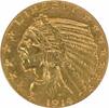 US Five Dollar 1914-D $5 Gold Indian AU58 Uncertified #1019 None -