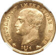 40 Lire 1814 napoléon Milan NGC MS64 Fleur de coin très rare Qualité