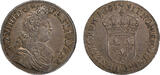 France Demi-écu 1681 Louis XIV  du Parlement Lyon unz à Fleur de coin rare Qualité