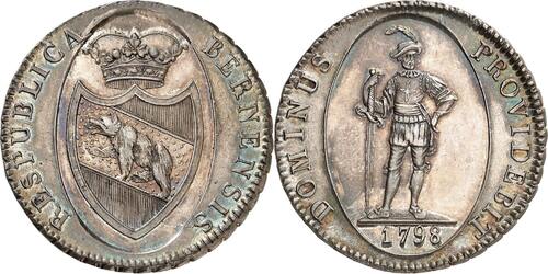 Taler 1798 SWITZERLAND Bern  Beautiful coin unz Prooflike cabinet tone
