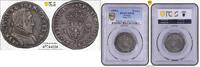 France Teston François II au nom dHenri II  tête laurée très belle patine PCGS XF45