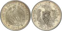Peso Chile Republic 1875-So Santiago -