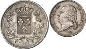 France 5 Francs 1817 Louis XVIII  Lille unz frappe dessai INEDIT Flan très large