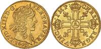 France Demi-Louis dor 1643 Louis XIII  de Warin Paris unz à FDC très rare
