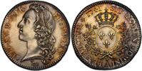 France Demi-ecu 1741 Louis XV Preserie du  au Bandeau Paris unz patine flan bruni