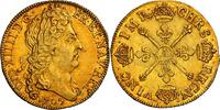 France 1705 Louis XIV Double Louis aux insignes Paris PCGS AU58+ Top Pop rare