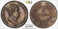 France 5 Francs Bonaparte Premier Consul  AN XI Paris PCGS AU55 Superbe