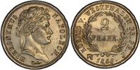 2 Franken Westphalia Hieronymous Napoleon  1808-J unz d'aspect Prooflike