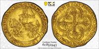 France Franc à cheval Jean II Le Bon Superbe exemplaire PCGS AU58 rare flan large