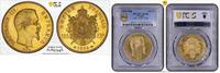 France 100 Francs 1859 Napoléon III  or Tête nue Strasbourg PCGS AU55 Superbe rare