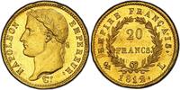 France 20 Francs 1812 Napoléon Empereur  or Bayonne Collection Margolis NGC MS61 Top Pop