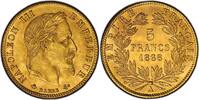 France 5 Francs 1868 Napoléon III  or Paris PCGS MS64 Fleur de coin rare