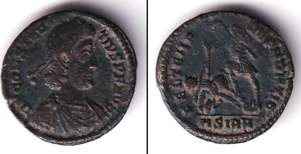 Antikes Rom Follis Flavius Julius CONSTANTIUS II. ss [351355]