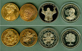 Medaillen Notgeld Token Medaille Lot: DEUTSCHLAND 4x Persönlichkeiten f.ST -