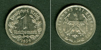 1 Mark DEUTSCHES REICH 1 Reichsmark 1939 A (J.354) vz-st