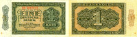 Banknoten 1 DEUTSCHE MARK DDR: 1948 Ro.340e I- -