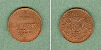 Österreich & Ungarn Österreich Ungarn Kaiserreich 1/4 Kreuzer 1851 B f.st -