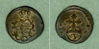 Altdeutschland 3 Pfennig Sachsen Weimar Eisenach 3 Pfennige 1760 FS f.vz selten -