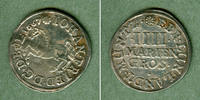 Altdeutschland Groschen Braunschweig Calenberg Hannover 4 Mariengroschen 1667 f.vz -