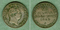 Altdeutschland 2 1/2 Groschen Preussen 2 1/2 Silber Groschen 1843 A ss -