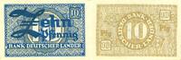 Banknoten 10 Pfennige BDL: 10 PFENNIG 1948 Ro.251b I- -