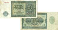 Banknoten 10 DEUTSCHE MARK DDR: 1948 Ro.343a III-IV -
