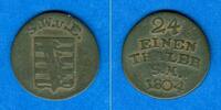 Altdeutschland 1/24 Taler Sachsen Weimar und Eisenach 1804 ss -