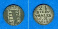 Altdeutschland 1/24 Taler Sachsen Weimar und Eisenach 1826 ss+ -