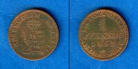 Altdeutschland 1 Pfennig Anhalt 1862 A ss -
