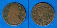 Altdeutschland 1 Pfennig Anhalt Zerbst 1766 s/ss -
