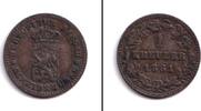 Altdeutschland Nassau 1 Kreuzer 1861 ss -