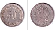 Deutsches Kaiserreich 50 Pfennige DEUTSCHES REICH 50 Pfennig 1877 F (J.7) ss/s-ss selten -