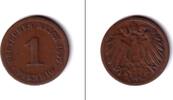 Deutsches Kaiserreich 1 Pfennig DEUTSCHES REICH (J.10) 1897 G s+ selten -
